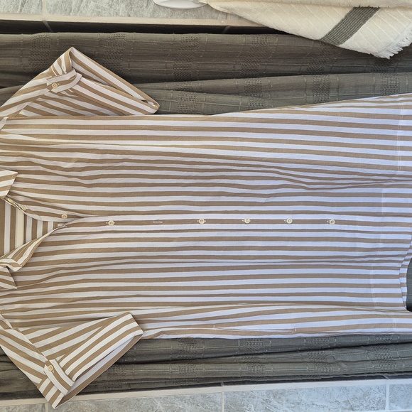 Madewell NWOT collared button front mini shirt dress size Small POCKETS! - Picture 10 of 13